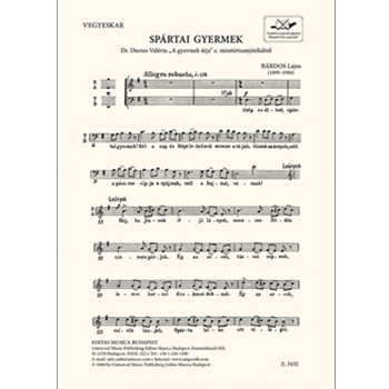 Spartai gyermek. From the mystery-play "A gyermek utja" by Dienes V.