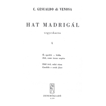 Six madrigals Vol.1