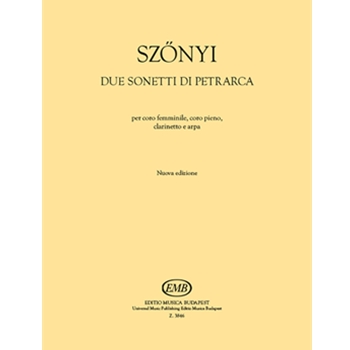 Due sonetti di Petrarca for chorus, clarinet and harp