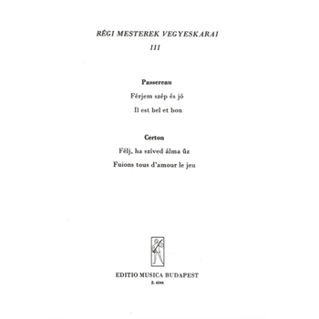 Old Masters' Mixed Choruses Vol.3