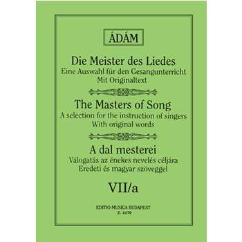 THE MASTERS OF SONG Vol.7/a Songs by Mozart, Beethoven, Mendelssohn and Schumann for High Voice