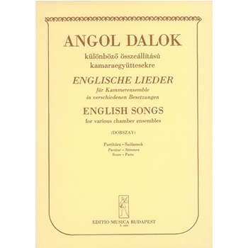 ENGLISH SONGS from Elisabethan Songbooks for various chamber ensembles