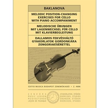 Melodic Position-Changing Exercises for Cello with Piano accompaniment