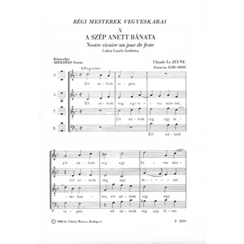 Old Masters' Mixed Choruses Vol.10