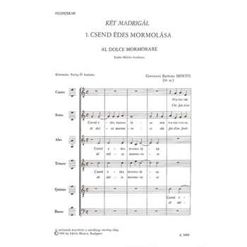 Two madrigals
