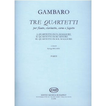 Tre quartetti per flauto, clarinetto, corno e fagotto I. Quartetto in fa maggiore