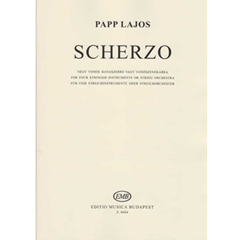 Scherzo for four string instruments (or string orchestra)