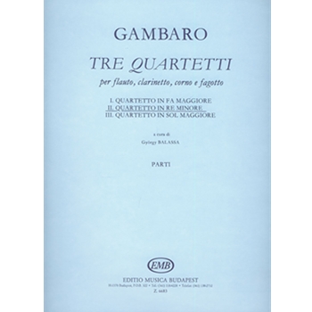 Tre quartetti per flauto, clarinetto, coro e fagotto II. Quartetto in re minore