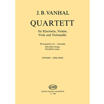 Quartet for clarinet, violin, viola and violoncello