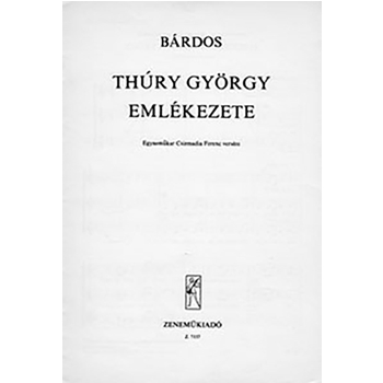Thury Gyorgy emlekezete