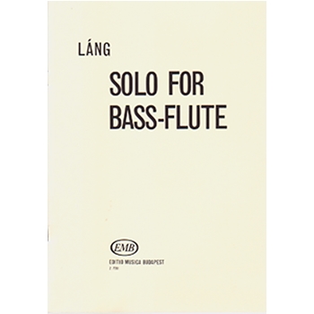 Solo for bass-flute