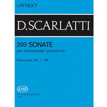 200 Sonate per clavicembalo (pianoforte) Vol.1 Parte prima (No. 1-50)