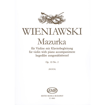 Mazurka for violin with piano accompaniment