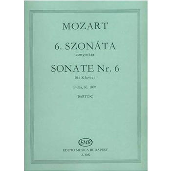Sonata No. 6 F major, K 189e