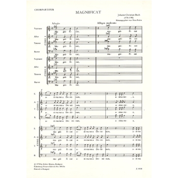 Magnificat for double chorus and orchestra with basso continuo
