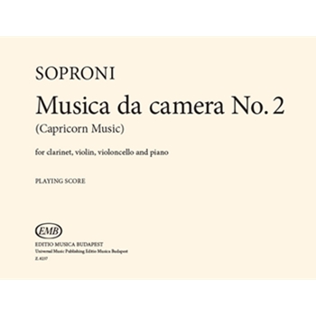 Musica da camera No. 2 (Capricorn Music) for carinet, violin, violoncello and piano