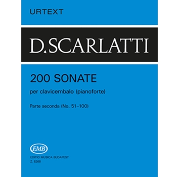 200 Sonate per clavicembalo (pianoforte) Vol.2 Parte seconda (No. 51-100)
