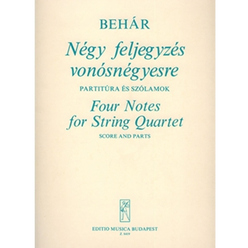 Four Notes for String Quartet