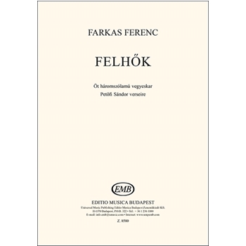 Felhok. Five three-part choruses