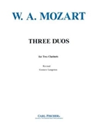 Three Duos for Two Clarinet by Mozart Wolfgang Amadeus for