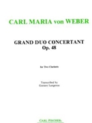 Grand Duo Concertante by Weber Carl Maria von - Langenus Gustave - for Bb Clarinet