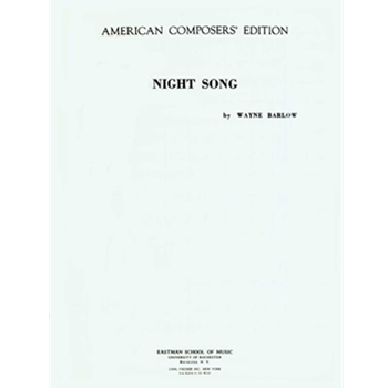 Night Song by Barlow Wayne for