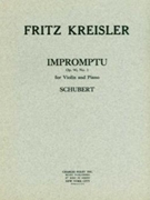Impromptu In G-flat Opus 90 #3 by Schubert Franz - Heifetz Jascha - for Violin and Piano