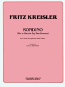 Rondino On A Theme Of Beethoven by Kreisler Fritz - Leeson Cecil - for Alto Saxophone S
