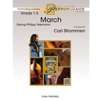 March by Telemann Georg Philipp - Strommen Carl - for String Orchestra
