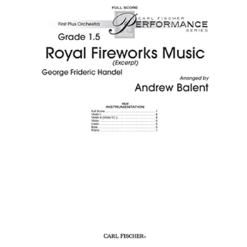 Royal Fireworks Music (Excerpts) by Handel George Frideric - Balent Andrew - for