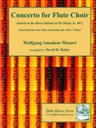 Concerto For Flute Choir Based On K407 by Mozart Wolfgang Amadeus - Bailey David - for Flute Choir