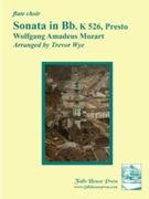 Presto From Sonata In B-flat K526 by Mozart Wolfgang Amadeus - Wye Trevor - for Flute Choir