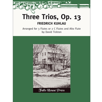 Three Trios Op.13 by Kuhlau Friedrich - Tickton David - for