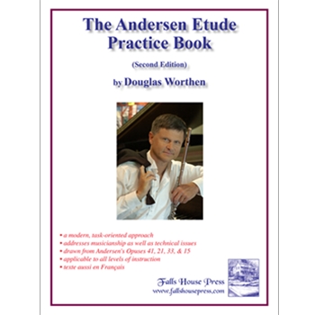 The Andersen Etude Practice Book (Including French Translation) Second Edition by Worthen Douglas for