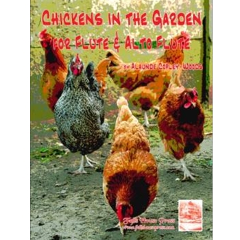 Chickens In The Garden by Copley-woods Alaund for