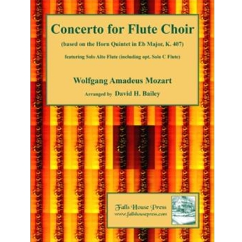 Concerto for Flute Choir (Based On The Horn Quintet In Eb Major K. 407) by Mozart Wolfgang Amadeus - Bailey David - for