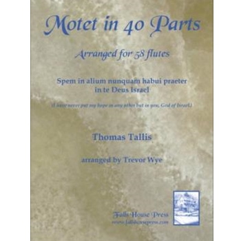 Motet In 40 Parts Arranged for 58 Flutes by Tallis Thomas - Wye Trevor - for
