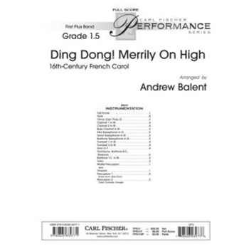 Ding Dong Merrily On High by Anonymous - Balent Andrew - for Full Score
