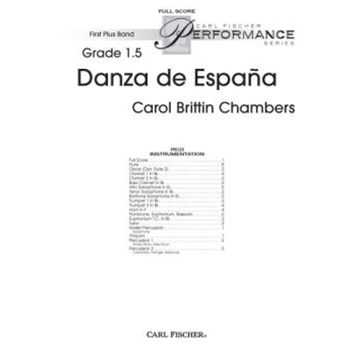 Danza de Espana by Chambers Carol Brittin for Full Score