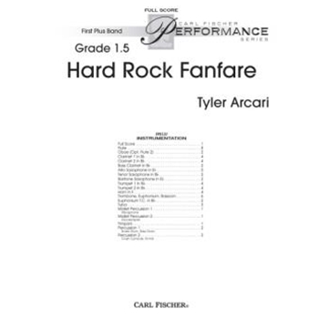 Hard Rock Fanfare by Arcari Tyler for Full Score