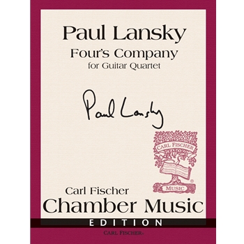 Four's Company by Lansky Paul for Guitar Quartet
