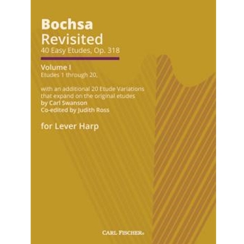 40 Easy Etudes Op. 318 Volume 1 by Bochsa Robert Nicolas-Charles for Lever Harp