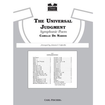 Universal Judgment-Full Score by de Nardis Camillo - Cafarella Antonio - for Full Score