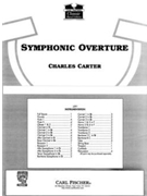 Symphonic Overture by Carter Charles for Full Score