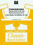 Concertino Opus 26 by Weber Carl Maria von - Lake Mayhew - for Bb Clarinet w/ Band