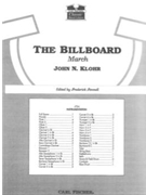 Billboard March by Klohr John N - Fennell Frederick - for Full Score
