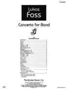 Concerto for Band by Lukas Foss for