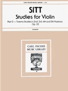 Studies For The Violin Opus 32 # 2 by Sitt Hans for Violin Method (Book 2)