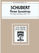3 Sonatinas by Schubert Franz for Violin and Piano