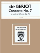 Concerto #7 Opus 76 by de Beriot Charles-Auguste - Saenger Gustav - for Violin and Piano